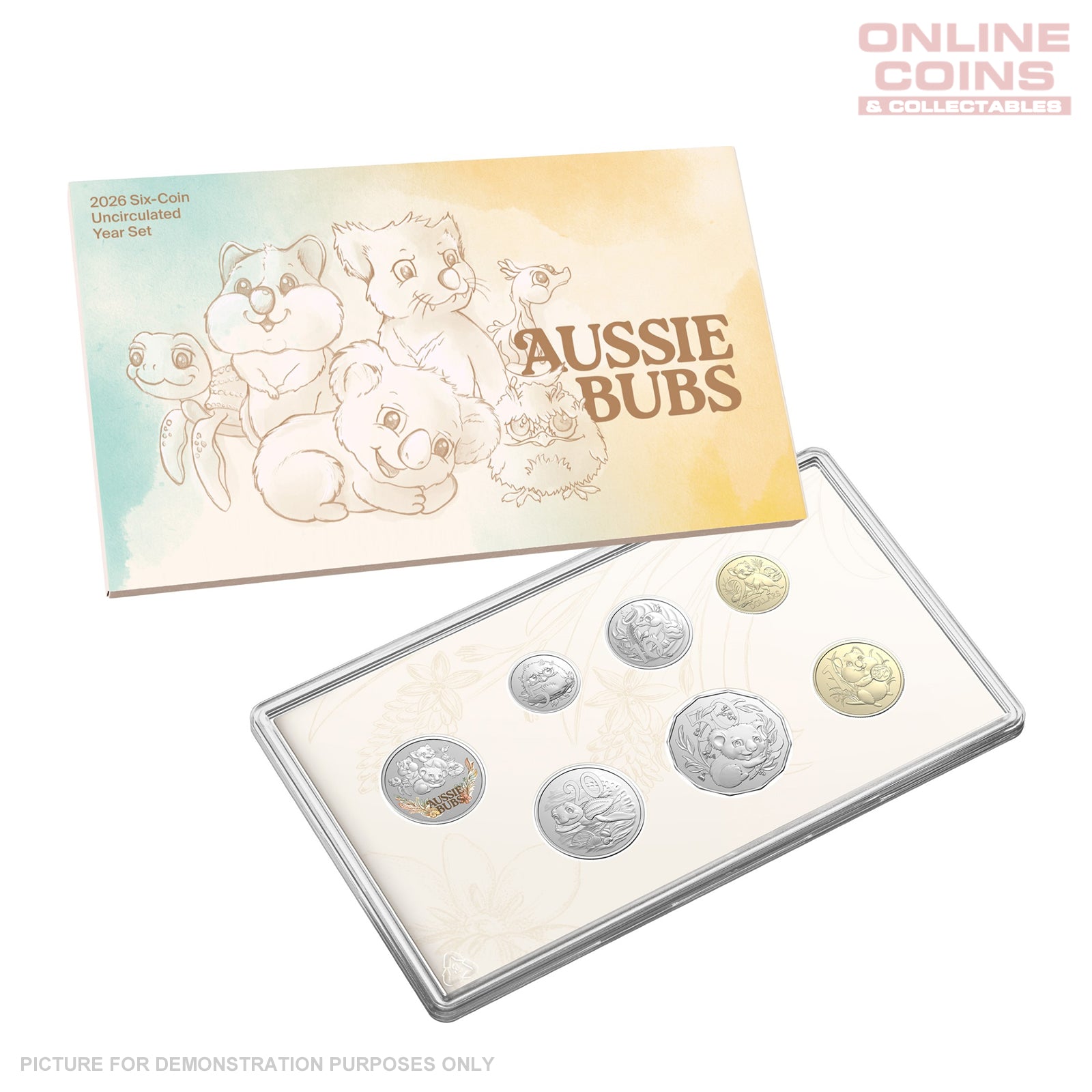 Australia uncirculated coin set セット Royal Australian Mint 2026 Six Coin Uncirculated Baby Year Set