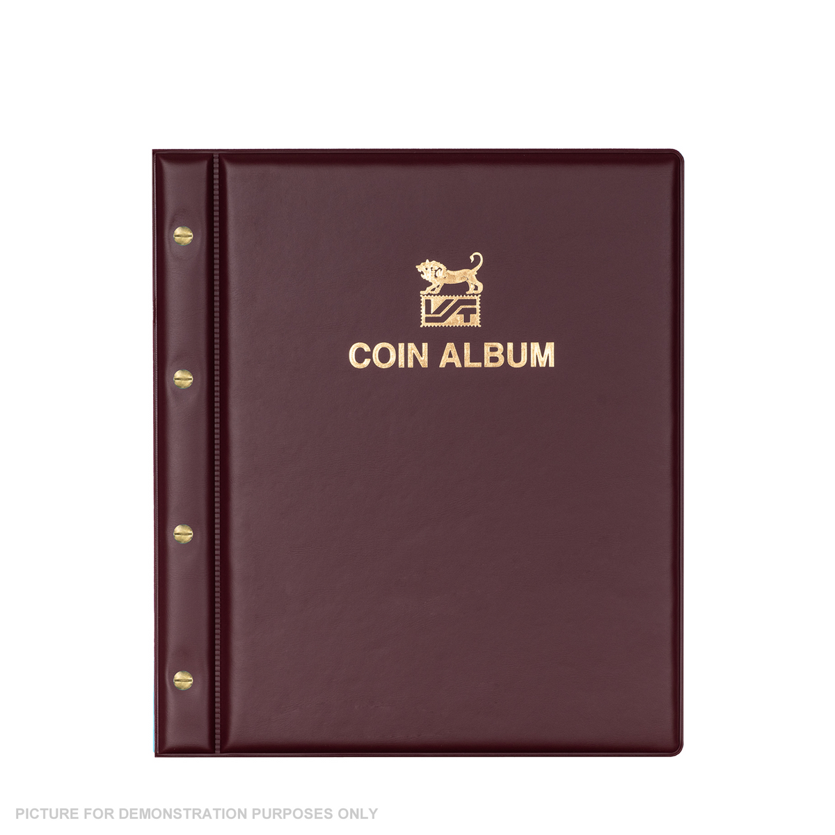 VST Coin Album Padded leatherette Cover Including 6 Coin Album Pages - RED