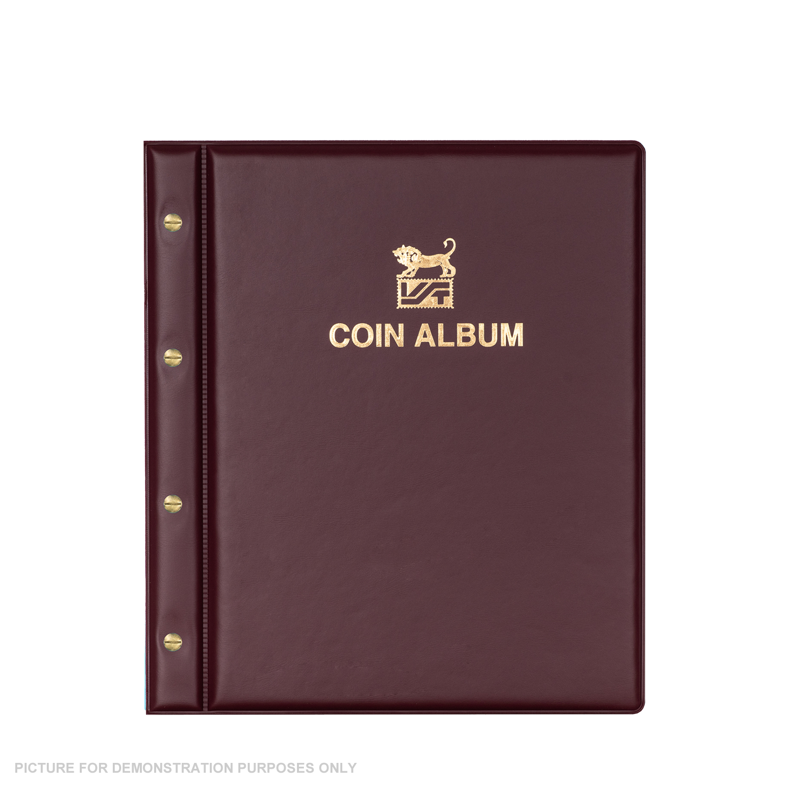 VST Coin Album Padded leatherette Cover Including 6 Coin Album Pages - RED
