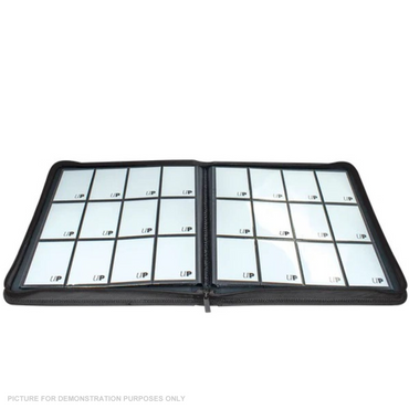 Ultra Pro Vivid 12 Pocket Zippered PRO Binder - BLACK