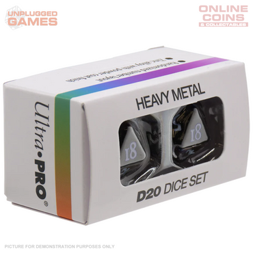 VIVID Heavy Metal D20 Dice - BLACK