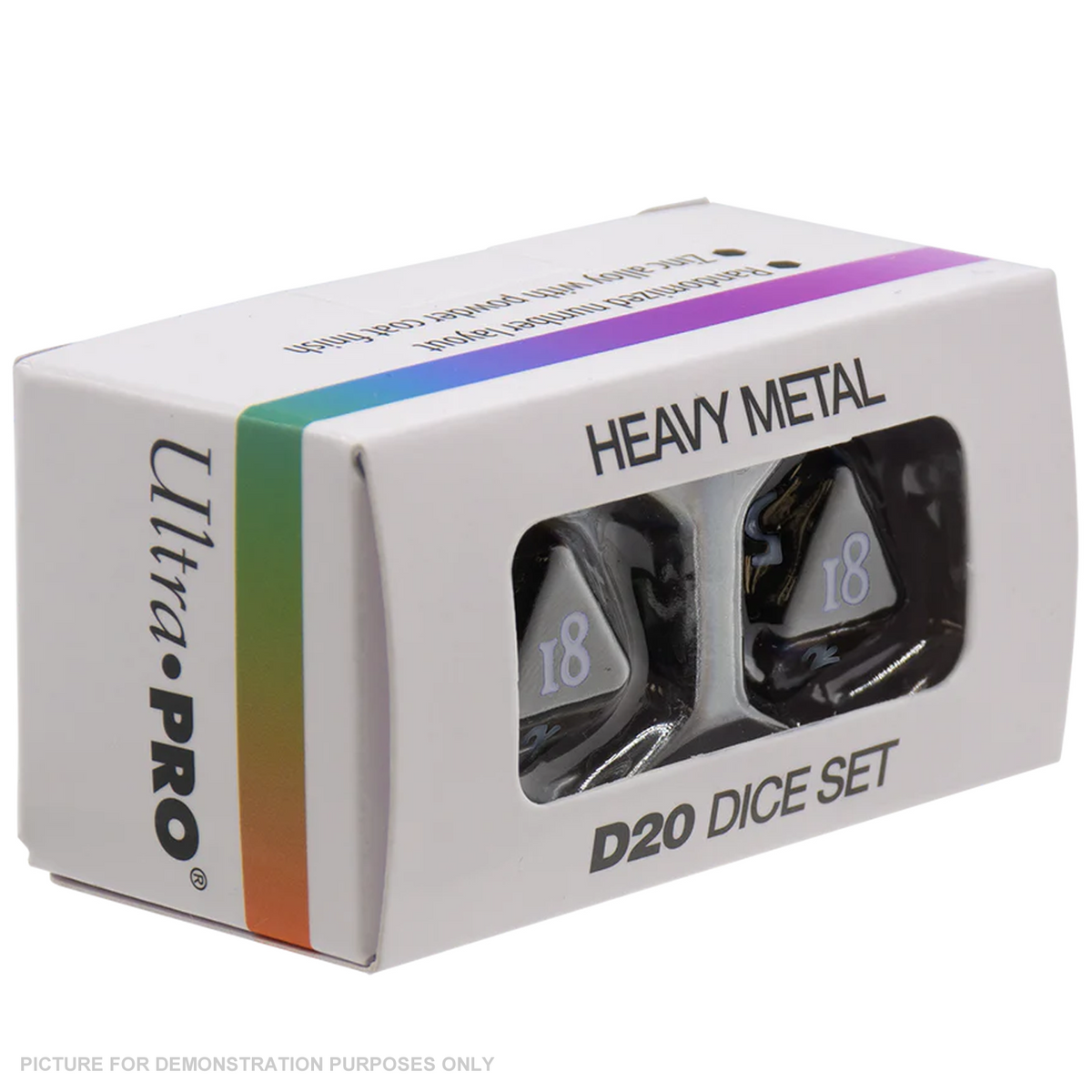 VIVID Heavy Metal D20 Dice - BLACK