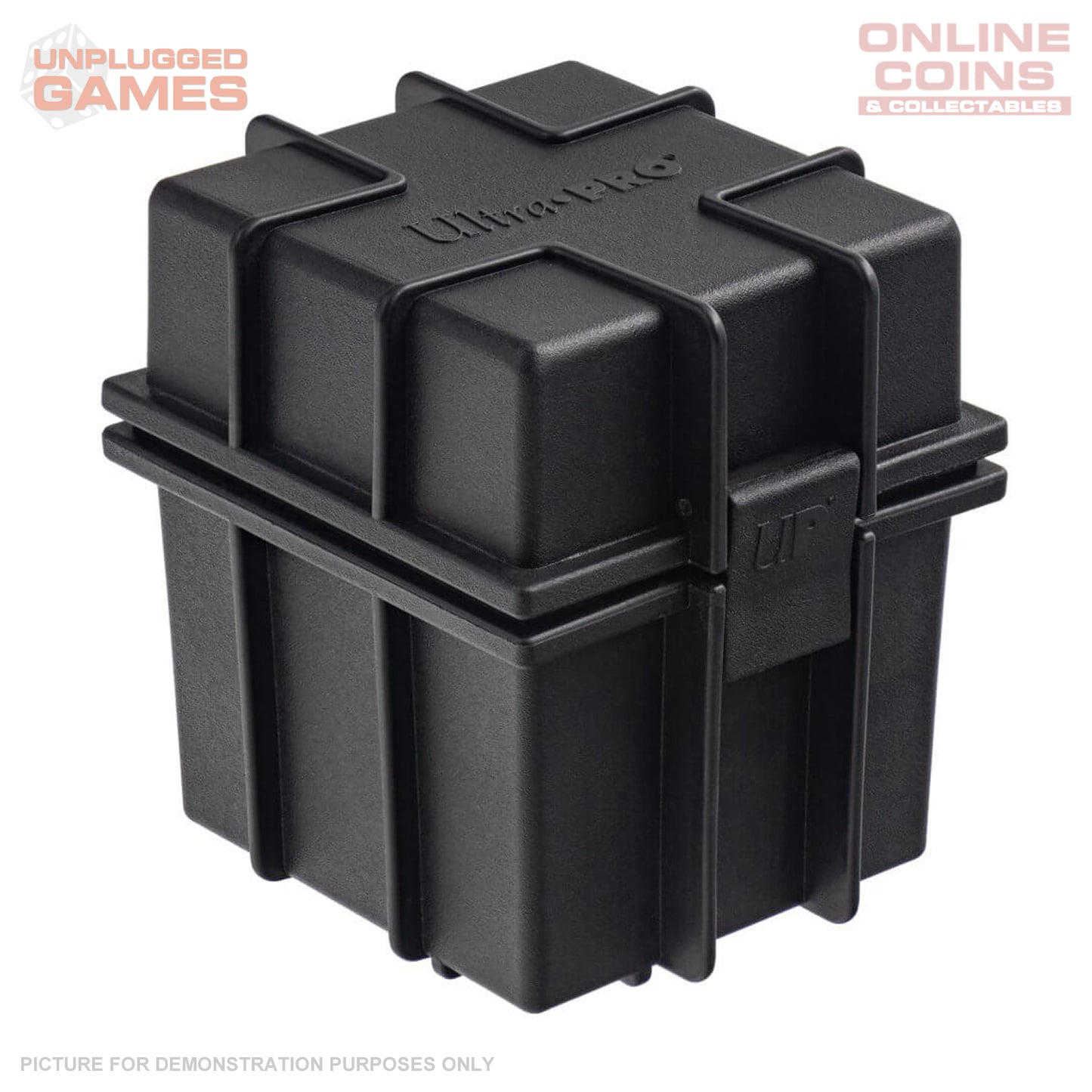 LPG Dice Set - Metal RPG Serif Black/Brass