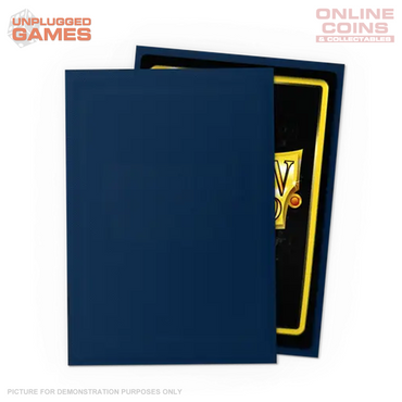 Dragon Shield 60 Japanese Size Card Sleeves - Matte Midnight Blue