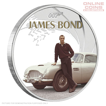 2024 Perth Mint 1oz Silver Proof Coloured Coin - James Bond - Sean Connery