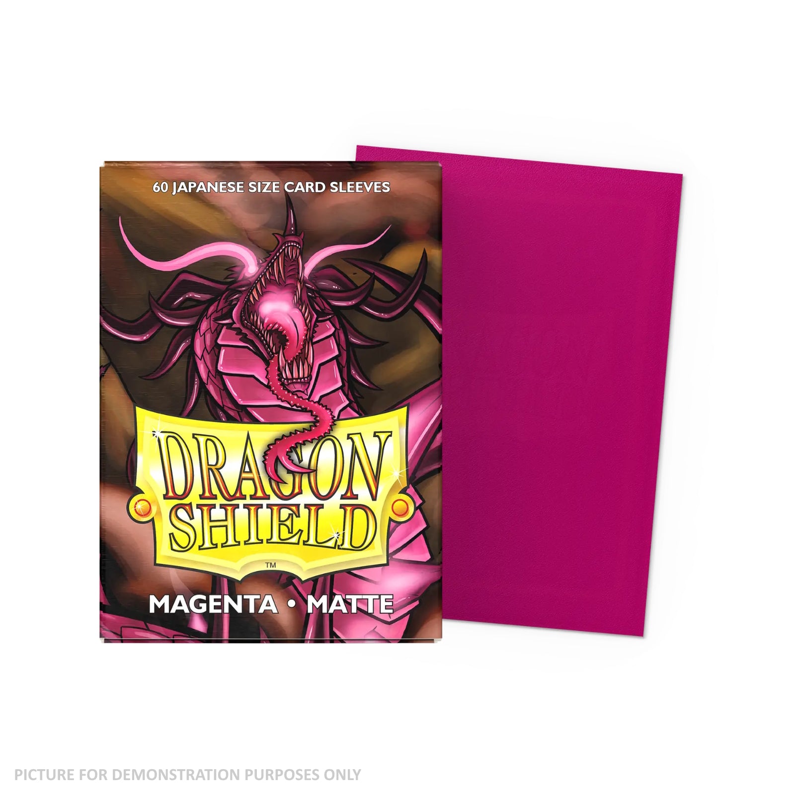 Dragon Shield 60 Japanese Size Card Sleeves - Matte Magenta Dragon Shield 60 Japanese Size Card Sleeves - Matte Magenta