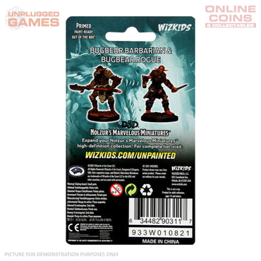 Dungeons & Dragons Nolzurs Marvelous Unpainted Miniatures - Bugbear Barbarian & Bugbear Rogue