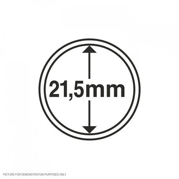 BULK BUY - Lighthouse Coin Capsules - Round 21.5mm Packet of 100 (Suitable For Australian $2 Coins)