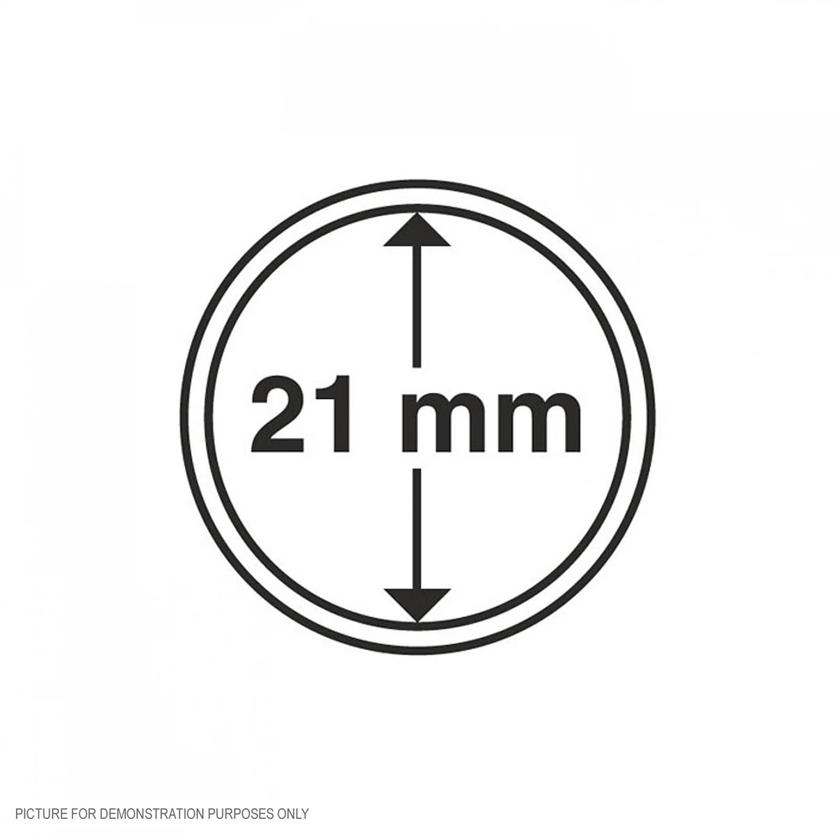 Lighthouse PREMIUM Coin Capsules - Round 21mm Packet of 10 (Suitable For Australian $2 Coins)