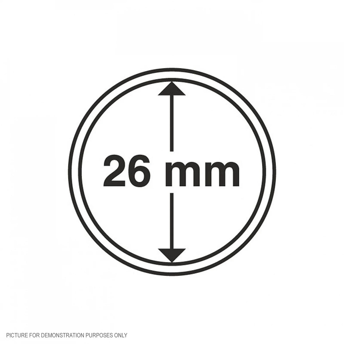 BULK BUY - Lighthouse Coin Capsules - Round 26mm Packet of 100 (Suitable For Australia $1 and Half Penny Coins)