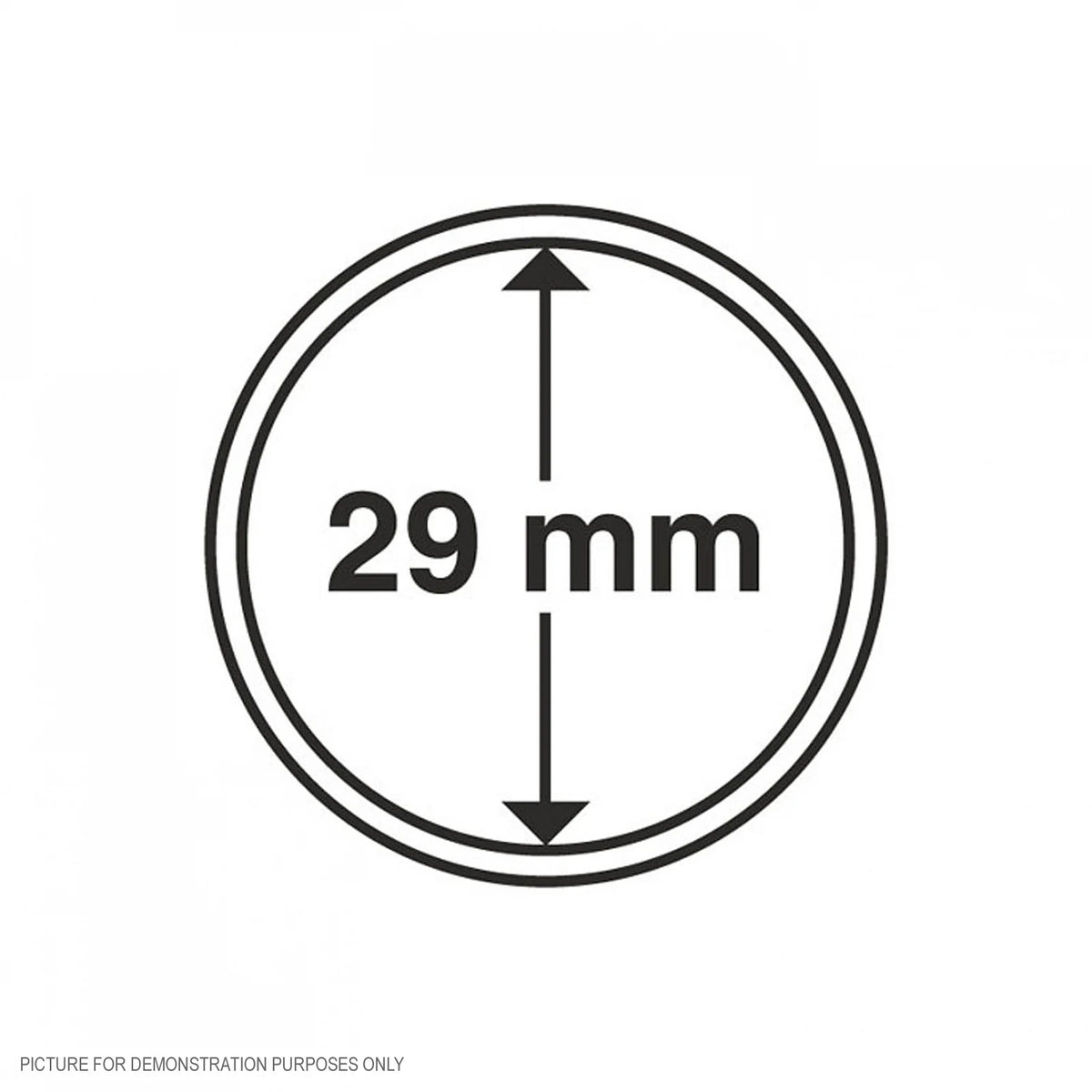 Lighthouse Coin Capsules - Round 29mm - Packet of 10 (Suitable For Australian 20c, and Florin Coins)