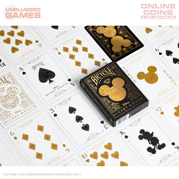 Bicycle Disney Black & Gold Mickey Playing Cards