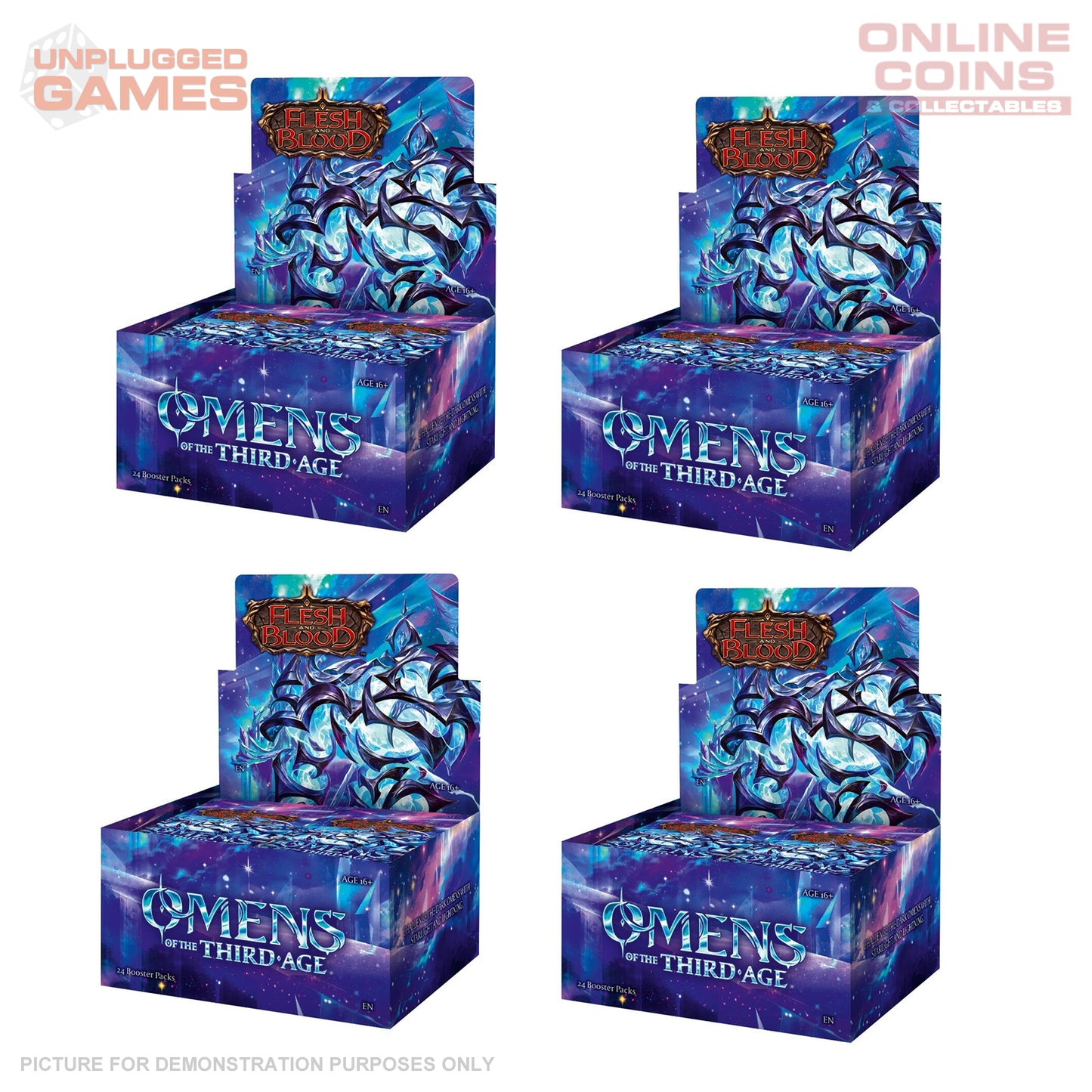 Flesh and Blood: Omens of the Third Age – Booster SEALED Case (4 boxes) - PREORDER