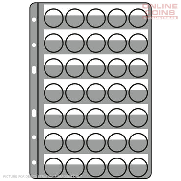 Lighthouse - Plastic Sheets COMPART For 35 Bottle Caps Or Champagne Caps BLACK Pack Of 5