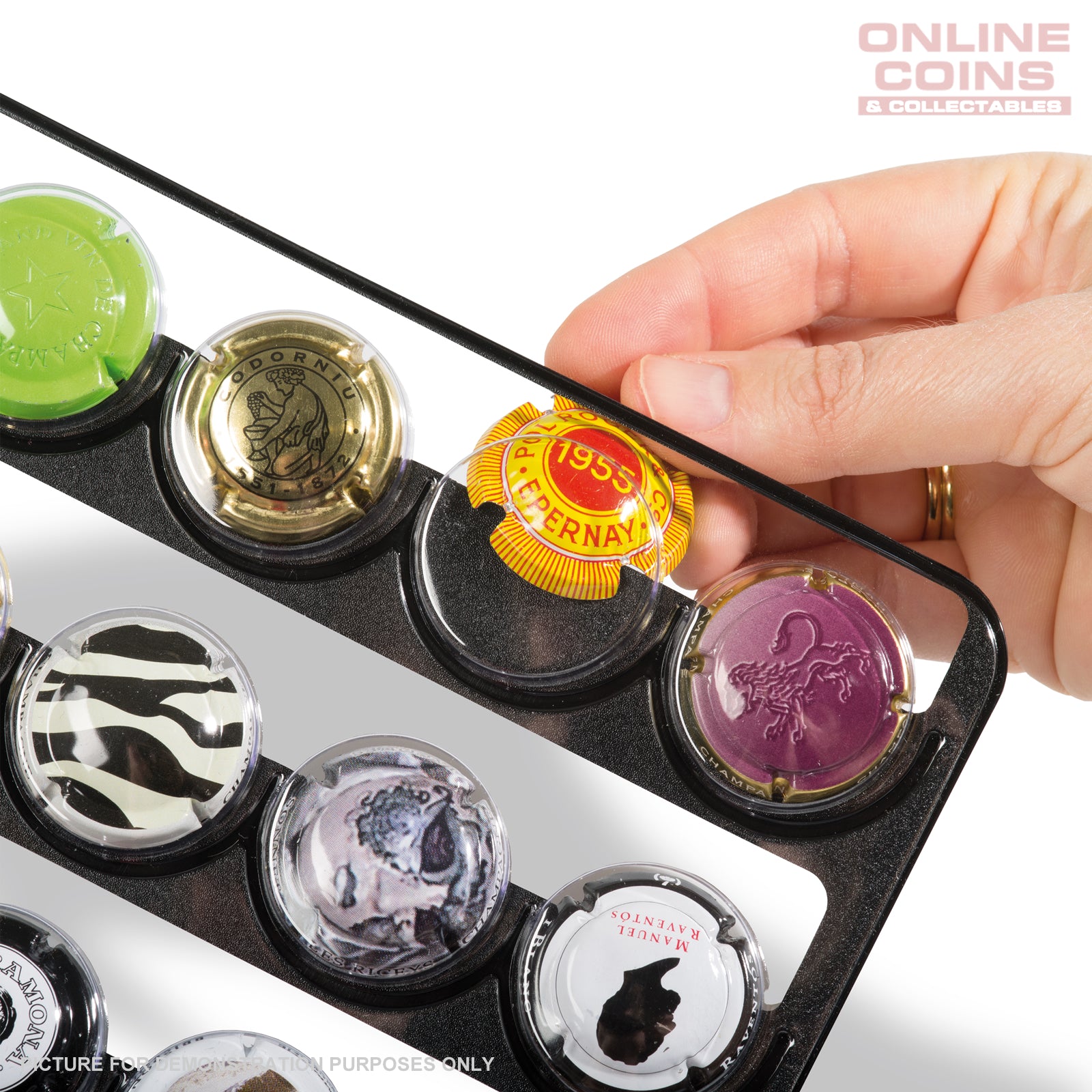 Lighthouse - Plastic Sheets COMPART For 35 Bottle Caps Or Champagne Caps CLEAR Pack Of 5