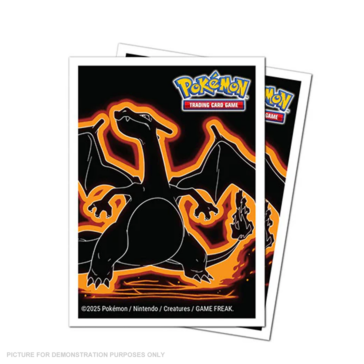 Pokemon Neon Kanto 105ct APEX Deck Protector Sleeves Charizard
