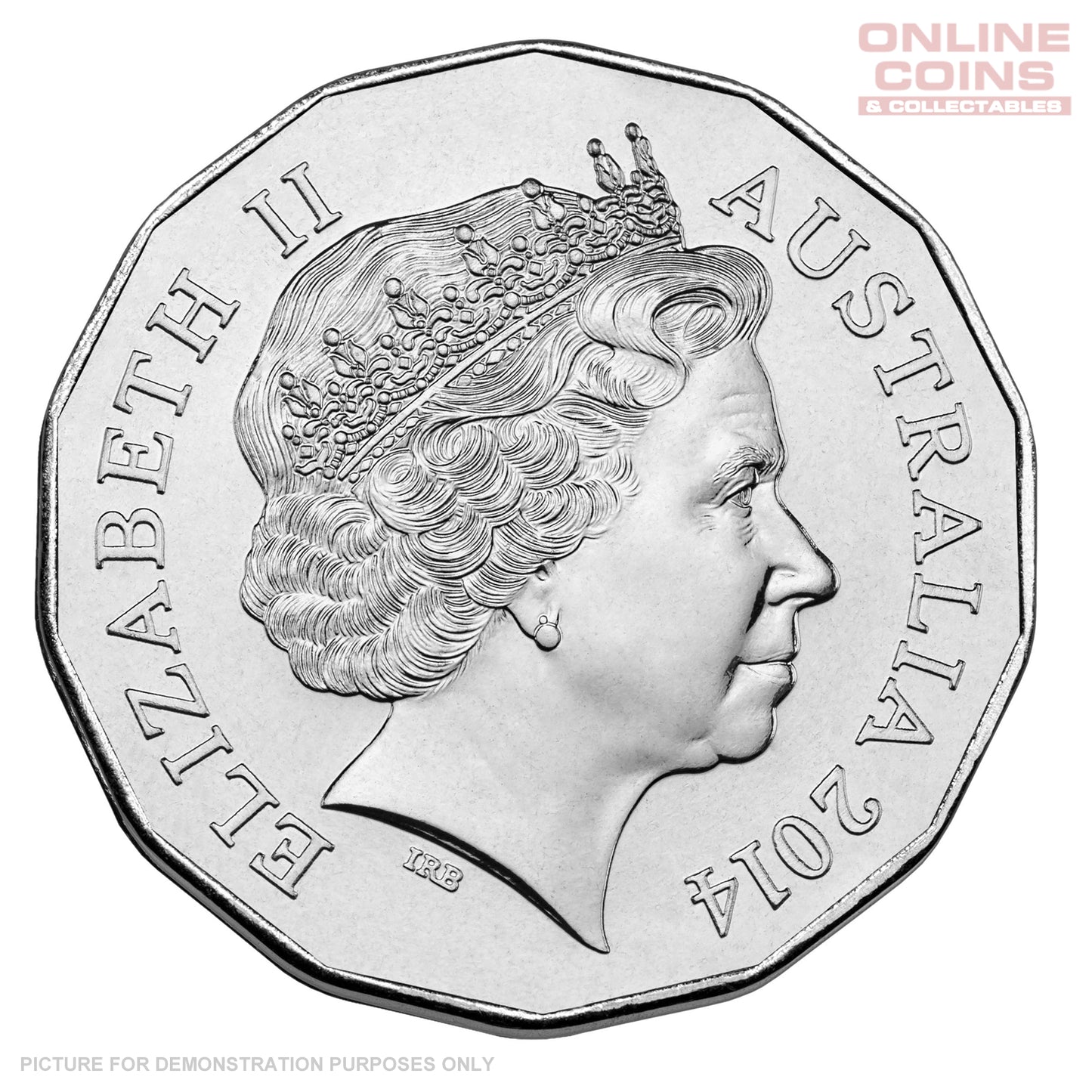 2014 Royal Australian Mint - Lunar Year of the Horse - Uncirculated 50c Tetra-decagon Carded Coin