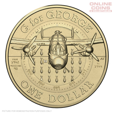 2014 Royal Australian Mint- G For George 70th Anniversary of Retirement- Uncirculated $1 Carded Coin