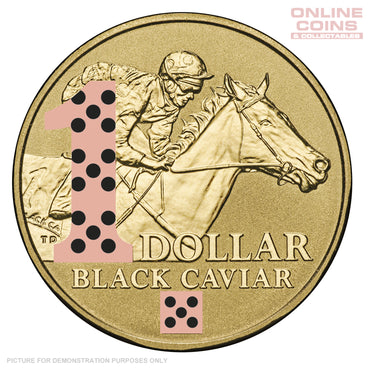 2013 - Royal Australian Mint - Black Caviar Perfection - Uncirculated $1 Carded Coin