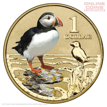 2013 $1 AlBr Uncirculated Carded Coin - Polar Animals Series - Puffin