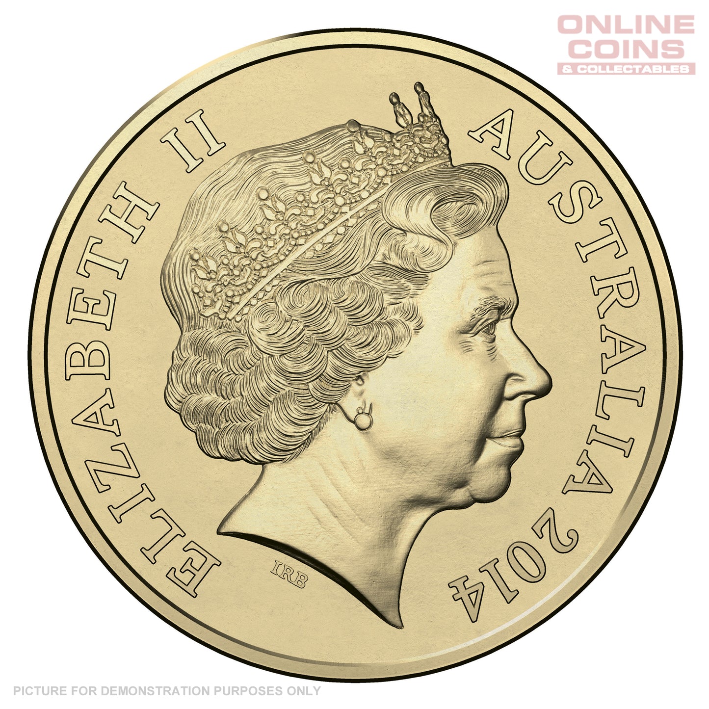 2014 Royal Australian Mint- G For George 70th Anniversary of Retirement- Uncirculated $1 Carded Coin