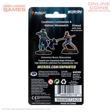 Magic the Gathering Unpainted Miniatures - Coralhelm Commander & Halimar Wavewatch (Merfolk)