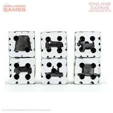 Monopoly 22mm Oversized Dice and Token Set