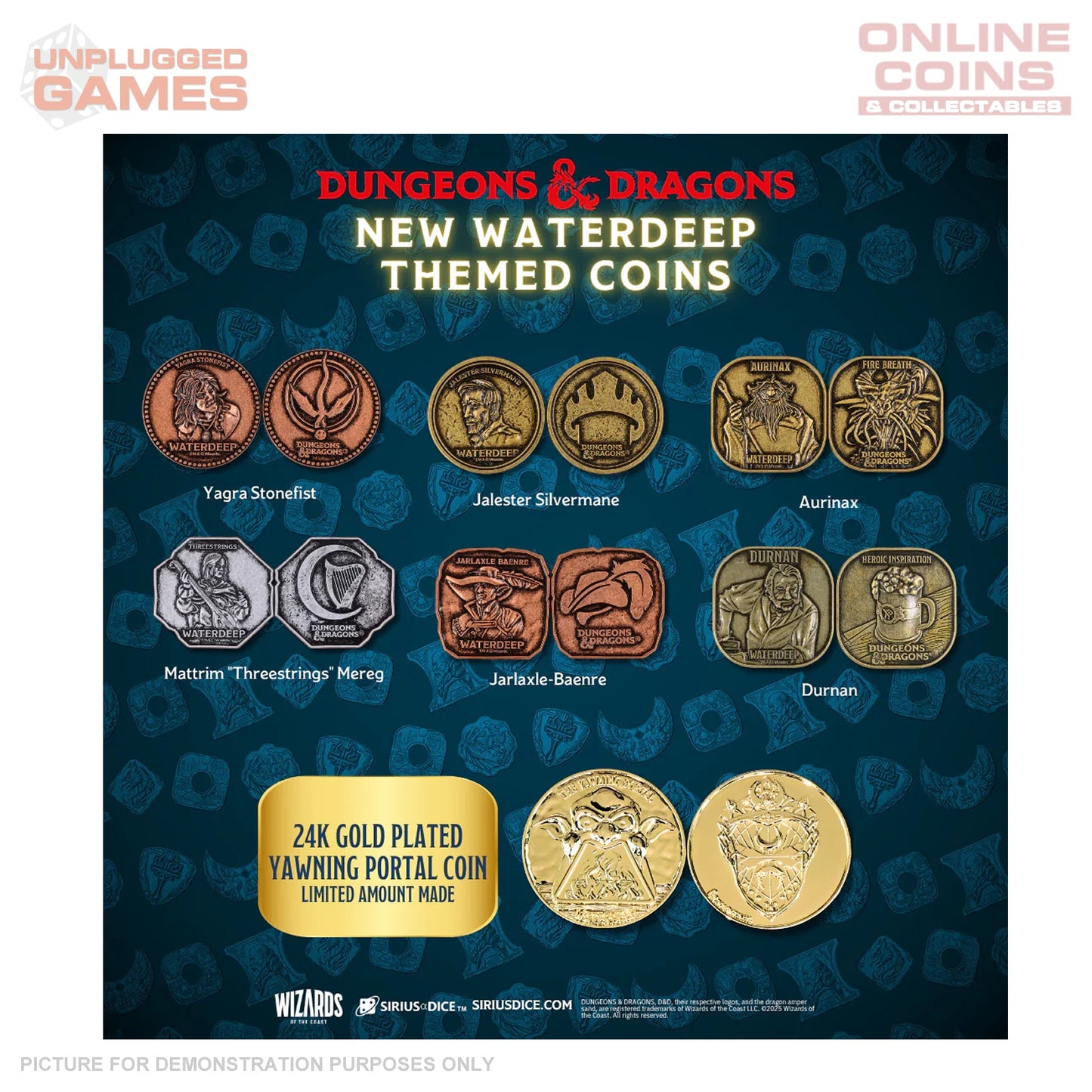 Dungeons & Dragons The Yawning Treasure Portal Pack: Waterdeep Collection | Sirius Dice