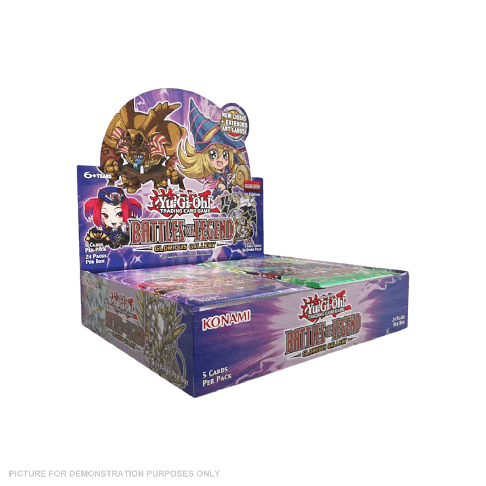 Yu-Gi-Oh! – Battles of Legend: Glorious Gallery Booster (Display of 24 – Online Coins and Collectables