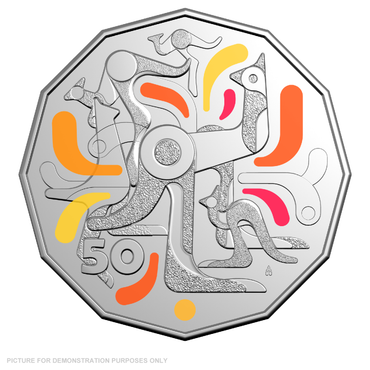 2026 RAM 50c Uncirculated Coloured Coin - Celebrations