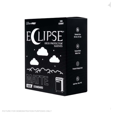 Ultra Pro - ECLIPSE Matte Standard DECK PROTECTOR Sleeves: Arctic White - 105ct