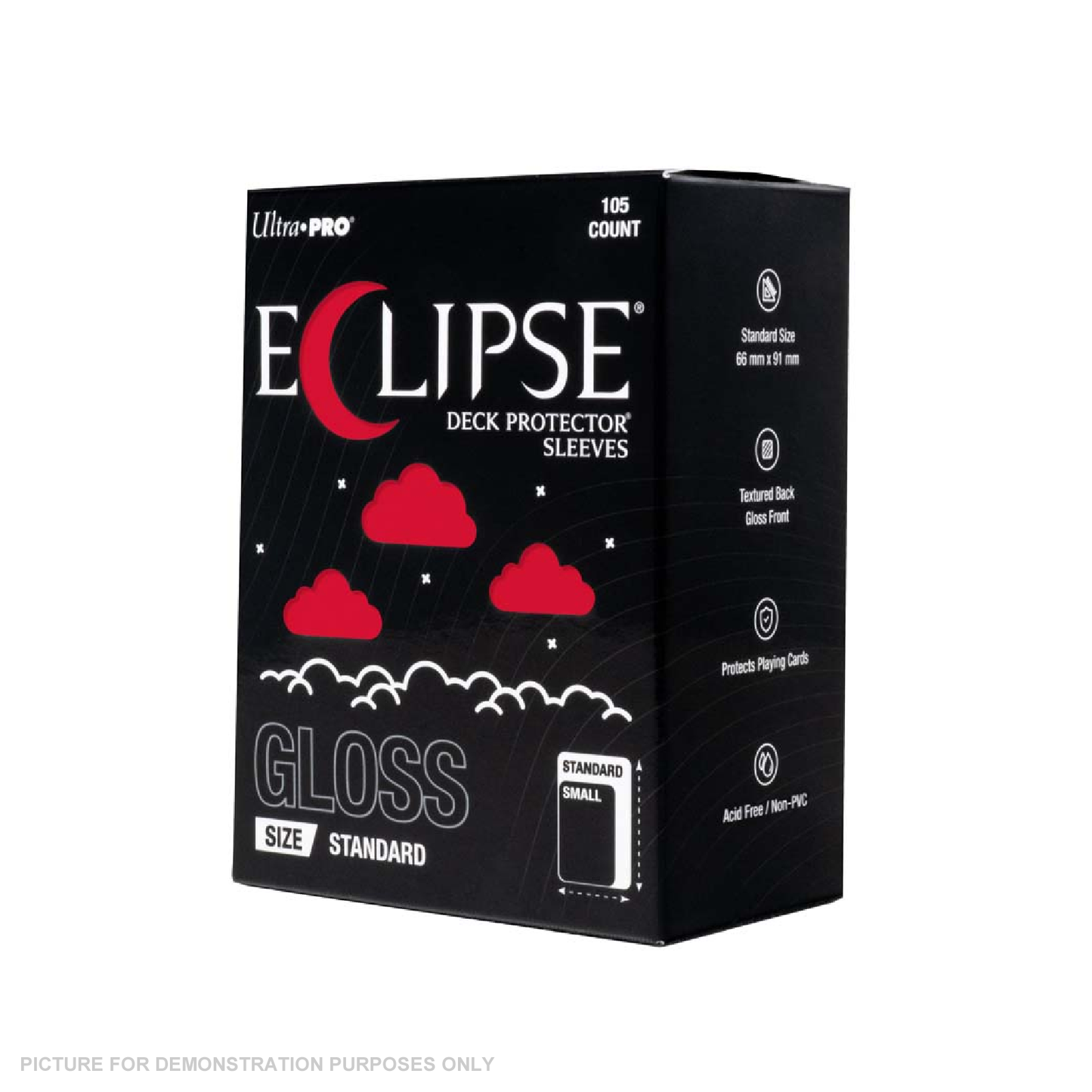 Ultra Pro - ECLIPSE Gloss Standard DECK PROTECTOR Sleeves: Apple Red - 105ct