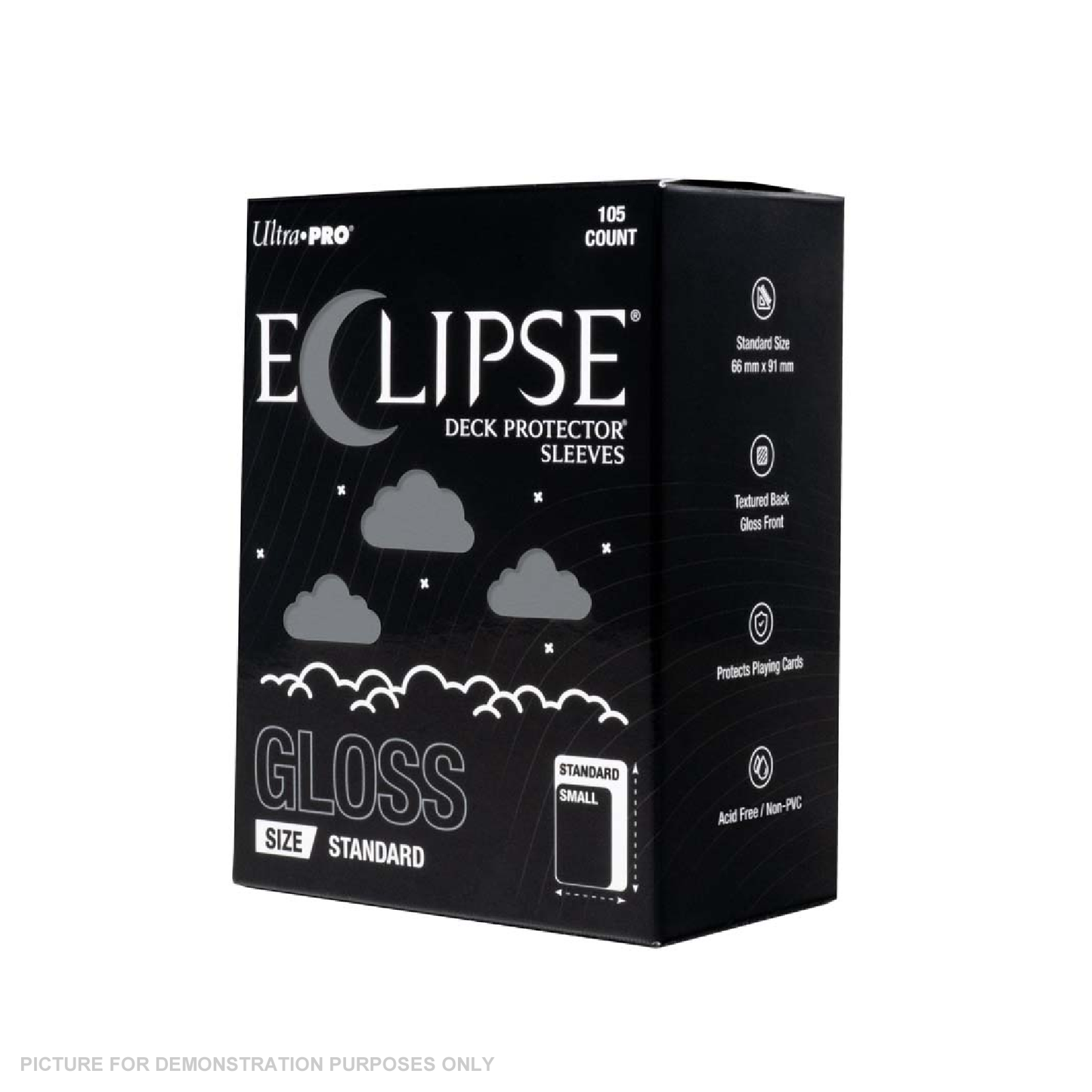 Ultra Pro - ECLIPSE Gloss Standard DECK PROTECTOR Sleeves: Smoke Grey - 105ct