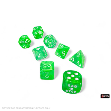 Chessex - Nebula Gelatinous/white Polyhedral 7-Dice Set
