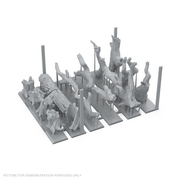 AK Interactive - Basing Bits - Dead Tree Basing - 17 Pieces