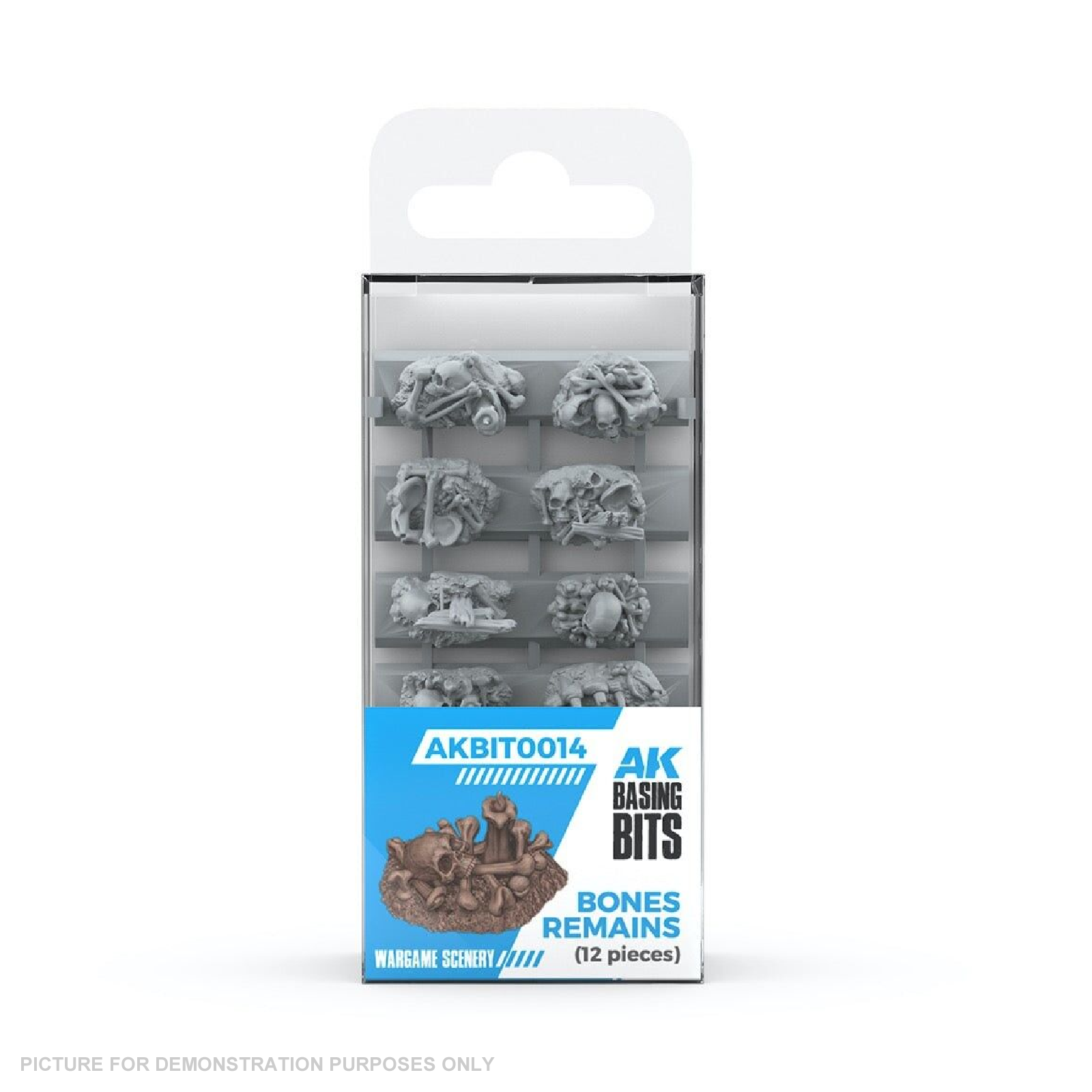 AK Interactive - Basing Bits - Bones Remains - 12 Pieces