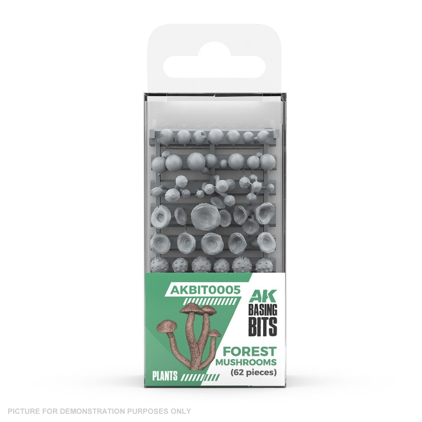 AK Interactive - Basing Bits - Forest Mushrooms - 63 Pieces