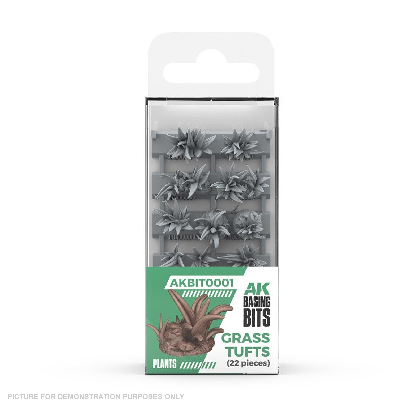 AK Interactive - Basing Bits - Grass Tufts - 22 Pieces