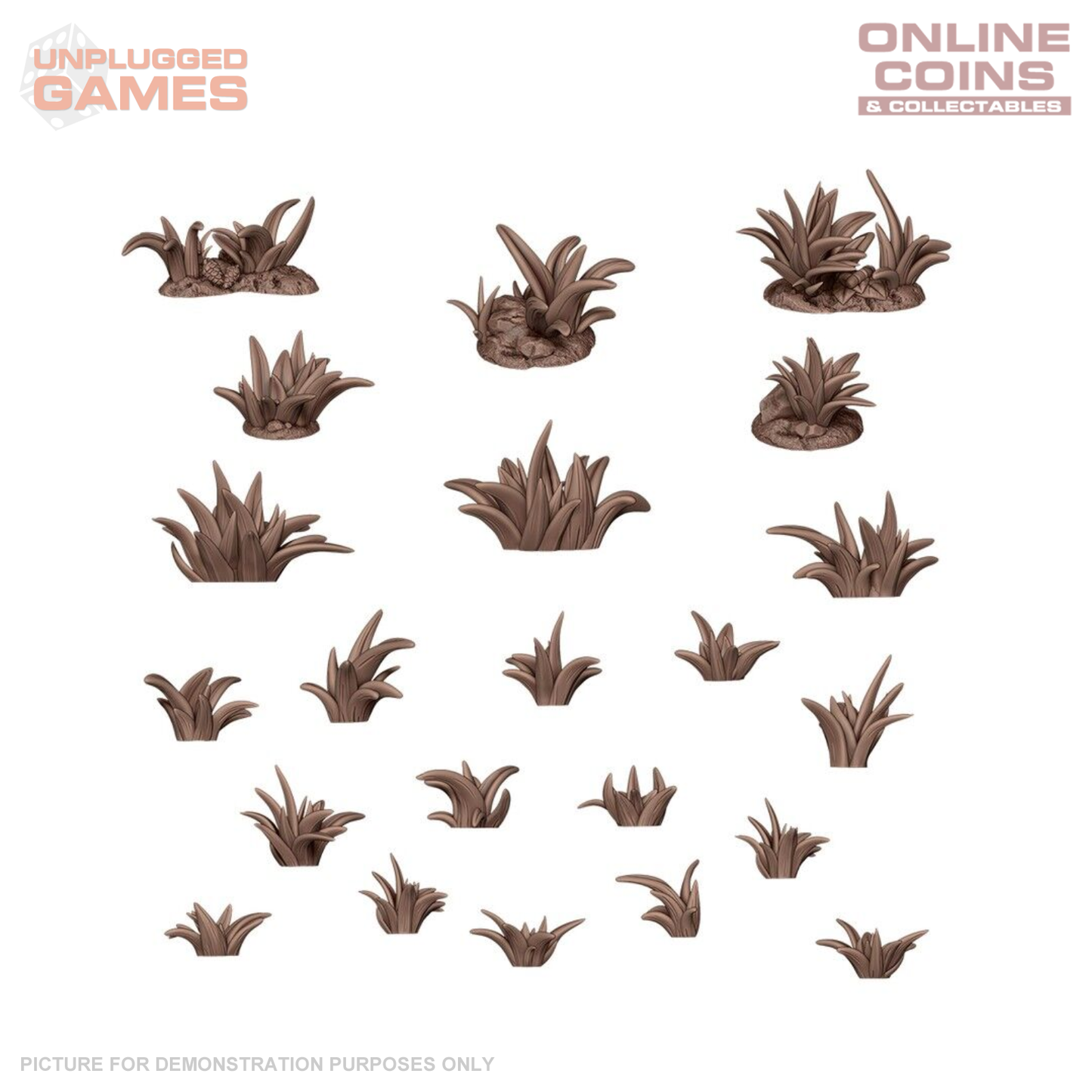 AK Interactive - Basing Bits - Grass Tufts - 22 Pieces
