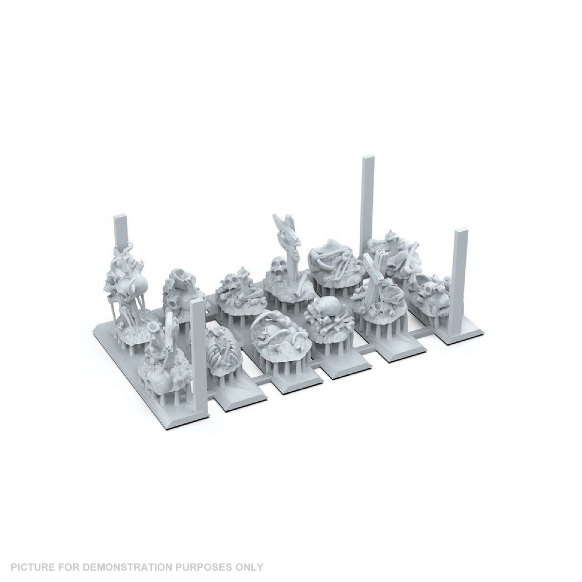 AK Interactive - Basing Bits - Bones Remains - 12 Pieces