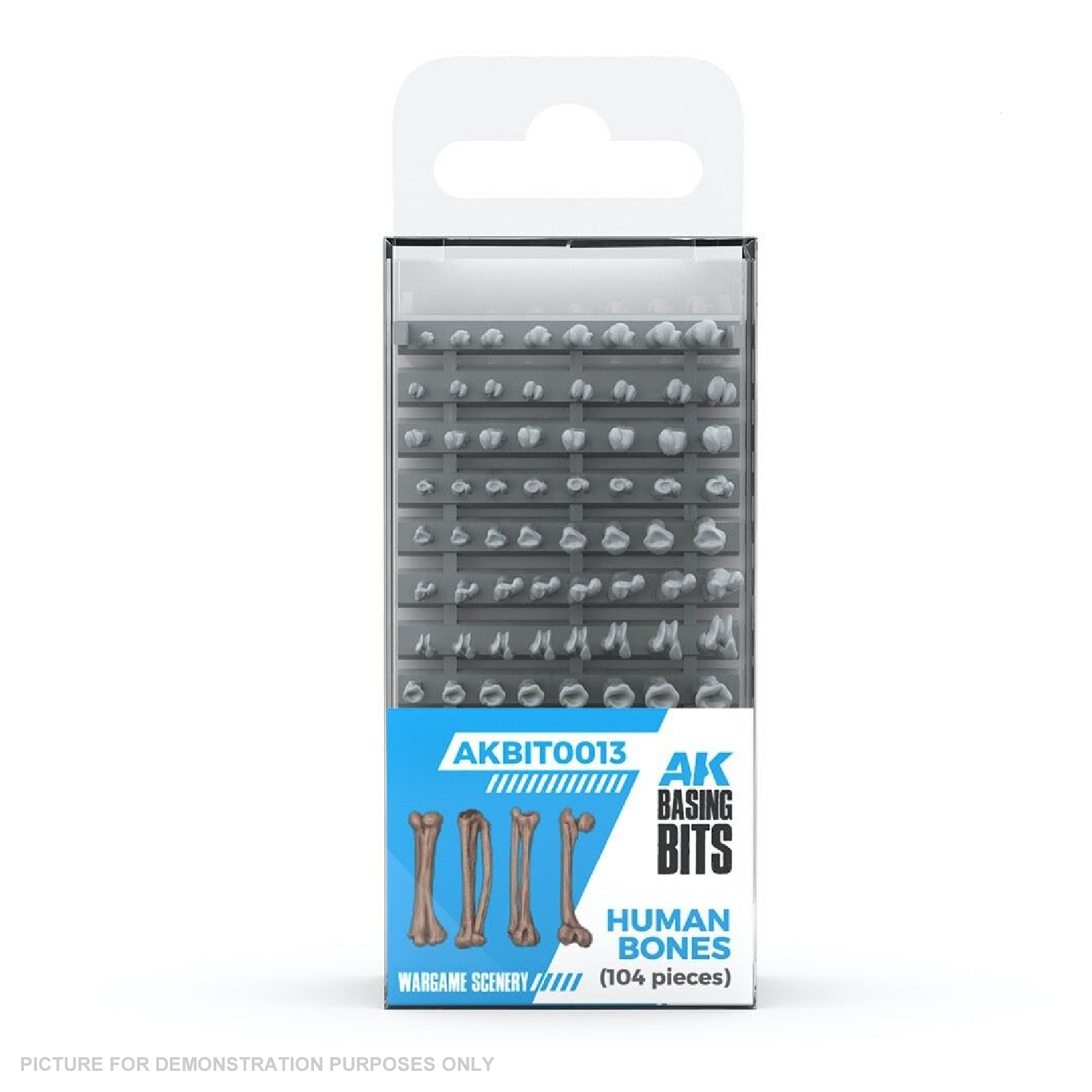 AK Interactive - Basing Bits - Human Bones - 120 Pieces