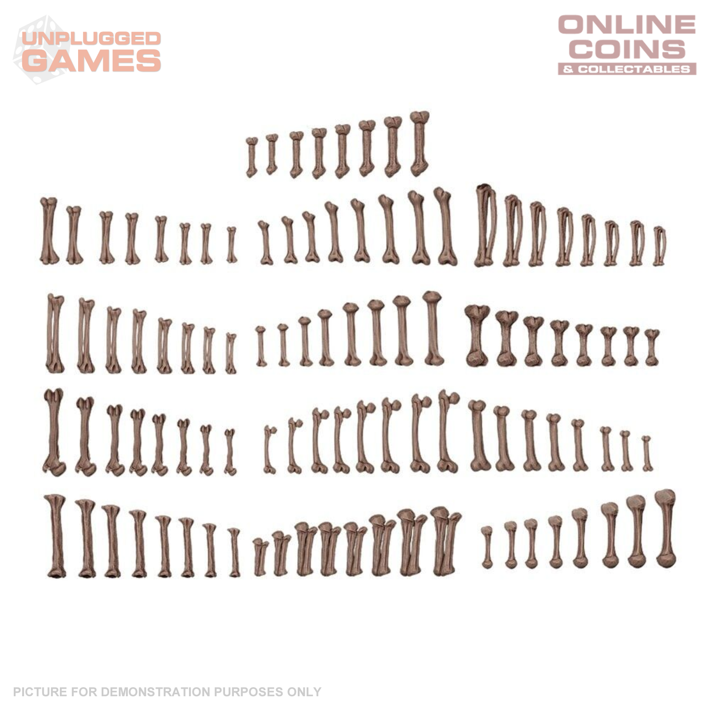 AK Interactive - Basing Bits - Human Bones - 120 Pieces