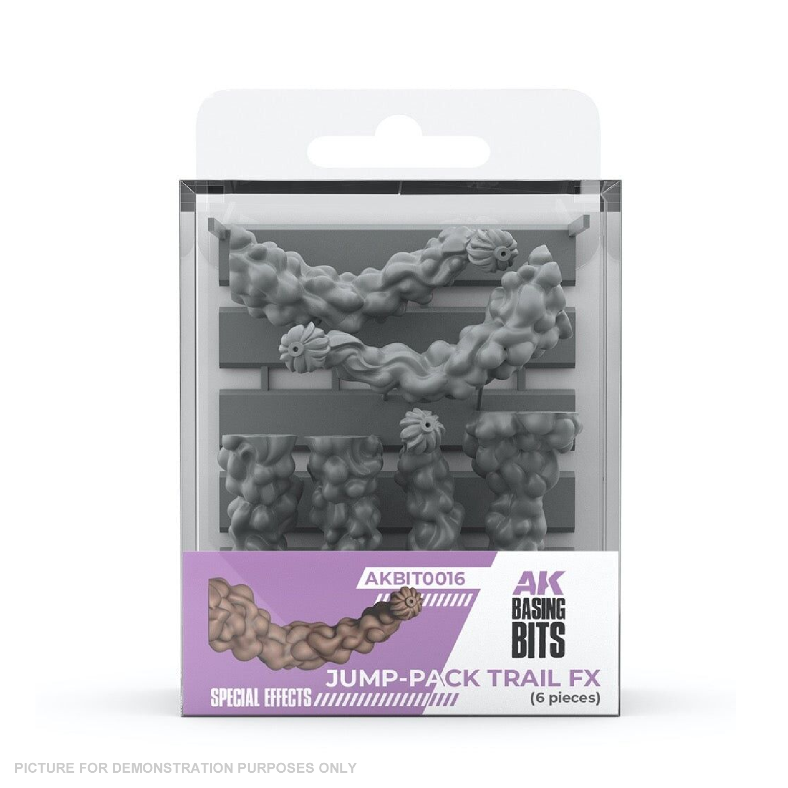 AK Interactive - Basing Bits - Jump-Pack Trail Fx - 6 Pieces