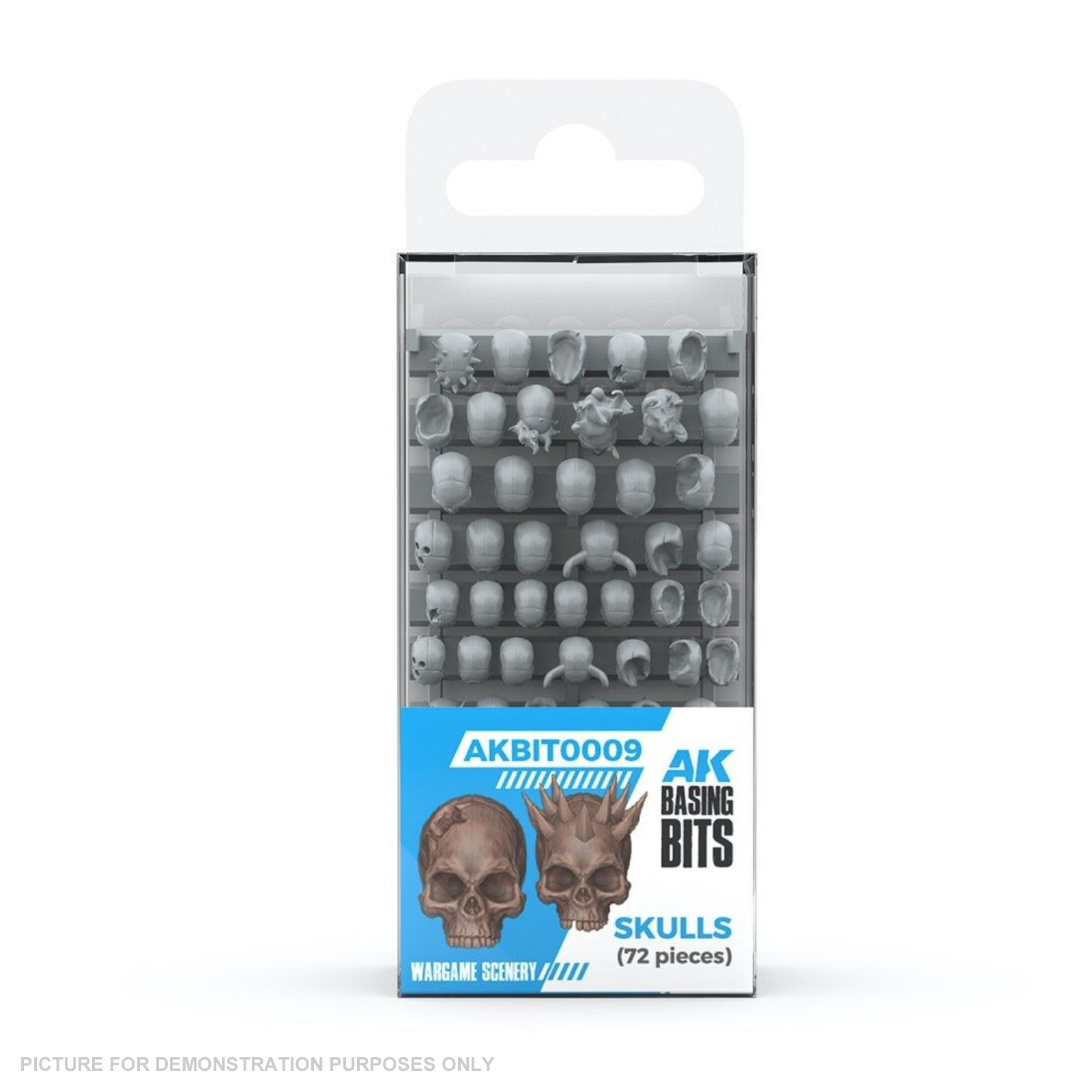 AK Interactive - Basing Bits - Skulls - 72 Pieces