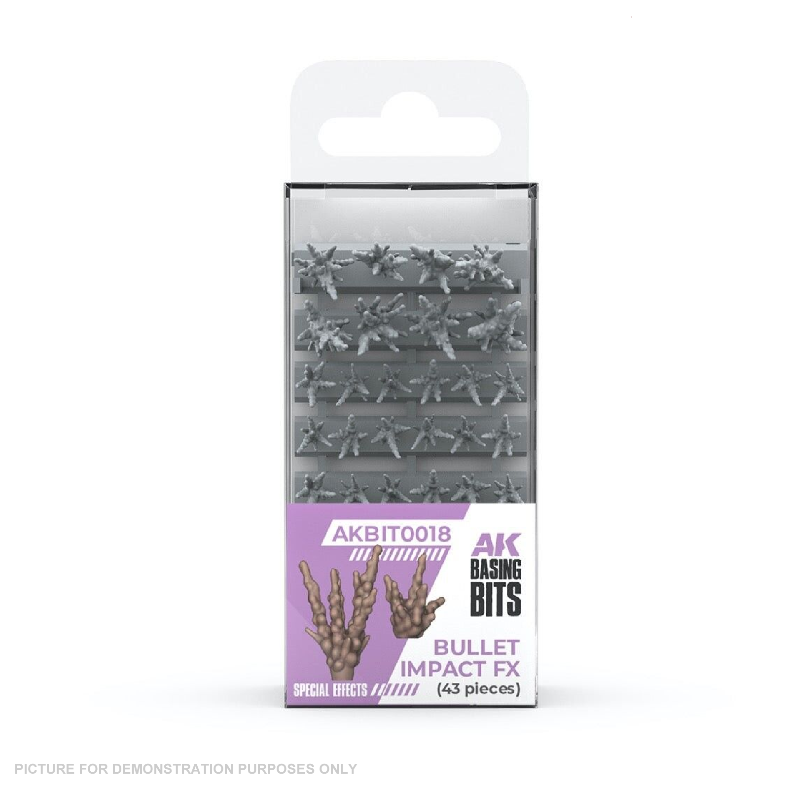 AK Interactive - Basing Bits - Bullet Impact Fx - 43 Pieces