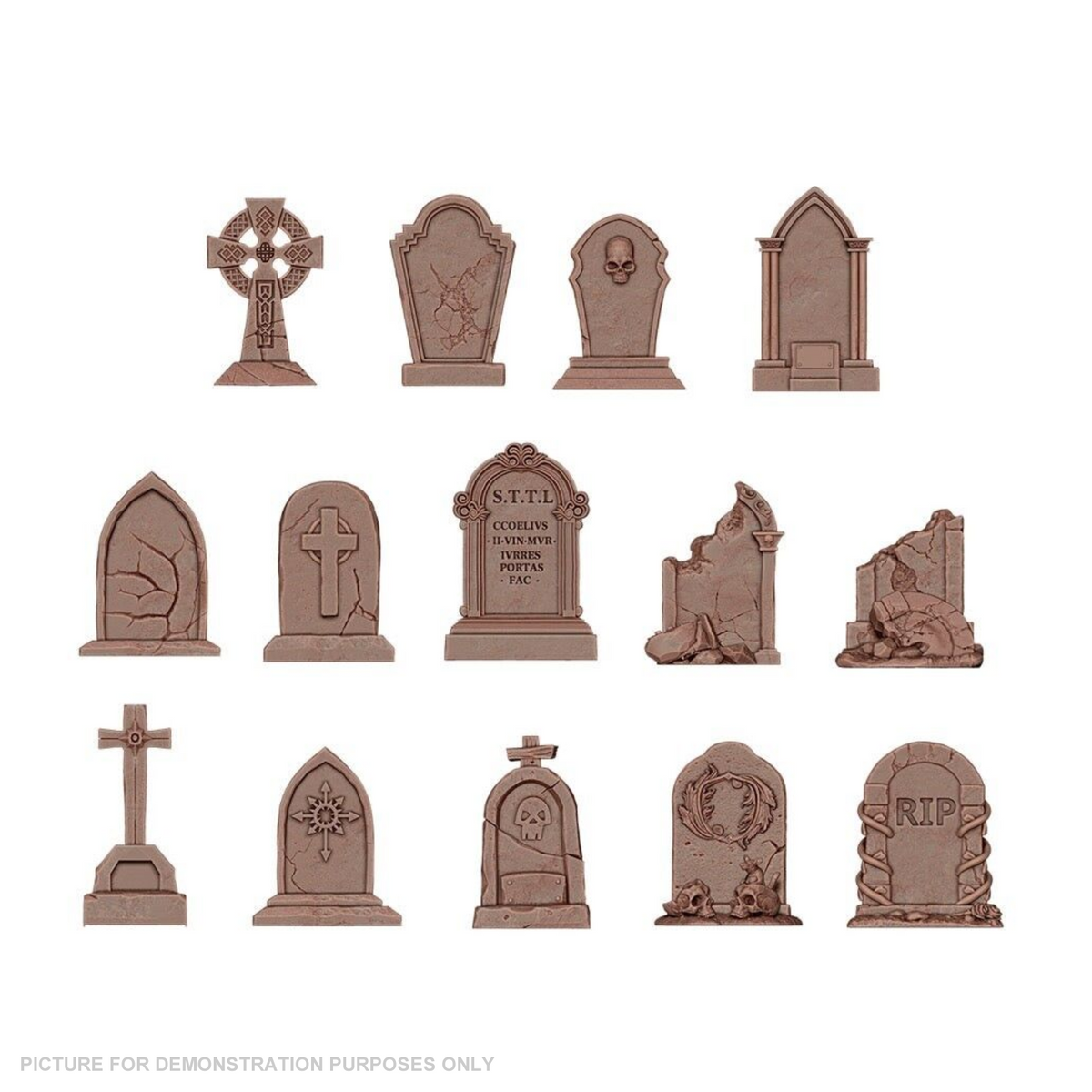 AK Interactive - Basing Bits - Tombstones - 14 Pieces