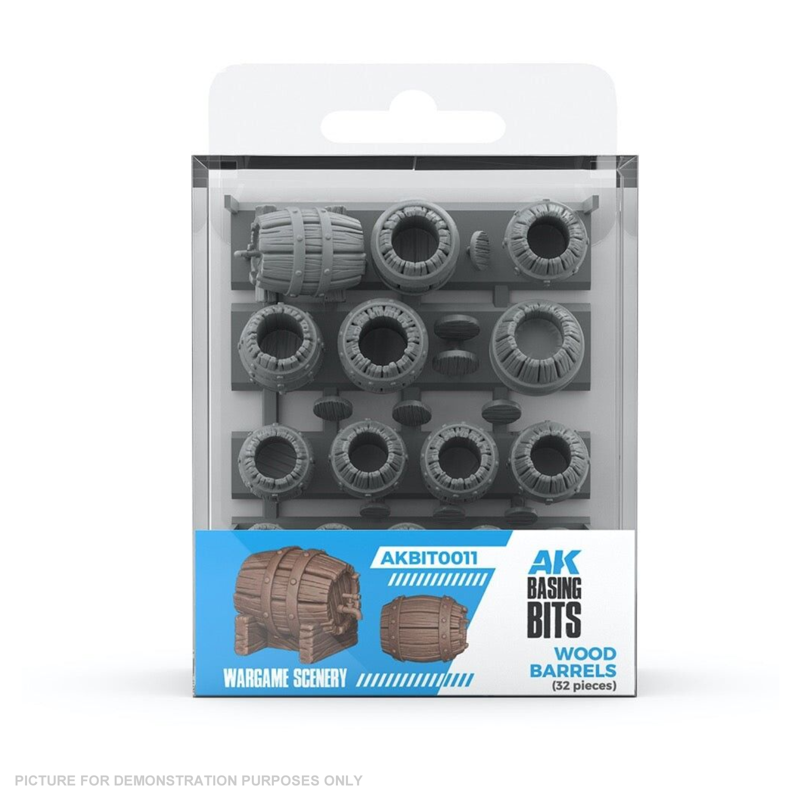 AK Interactive - Basing Bits - Wood Barrels - 32 Pieces