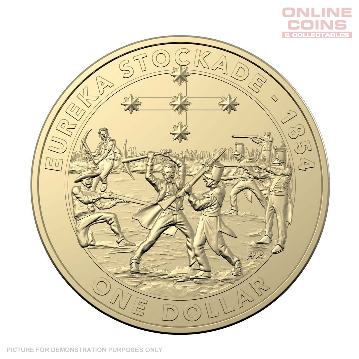 2019 $1 AlBr Uncirculated Carded Coin - Mutiny and Rebellion: The Eureka Stockade