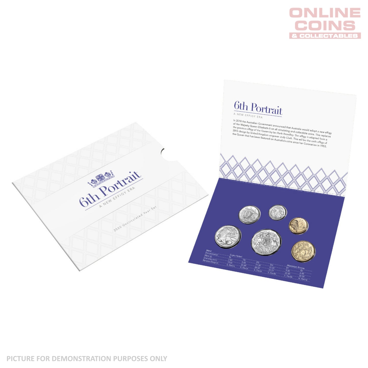 2020 Six Coin Uncirculated Year Set - Clark Effigy Set