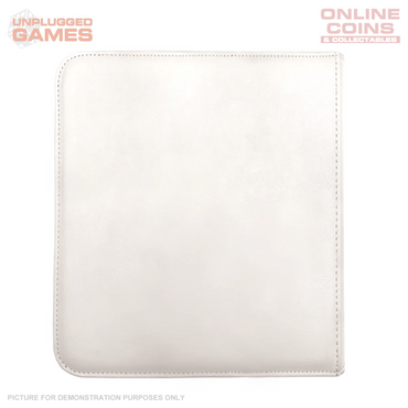 ULTRA PRO Binder - 12 pocket Zippered PRO Binder- White